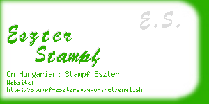 eszter stampf business card